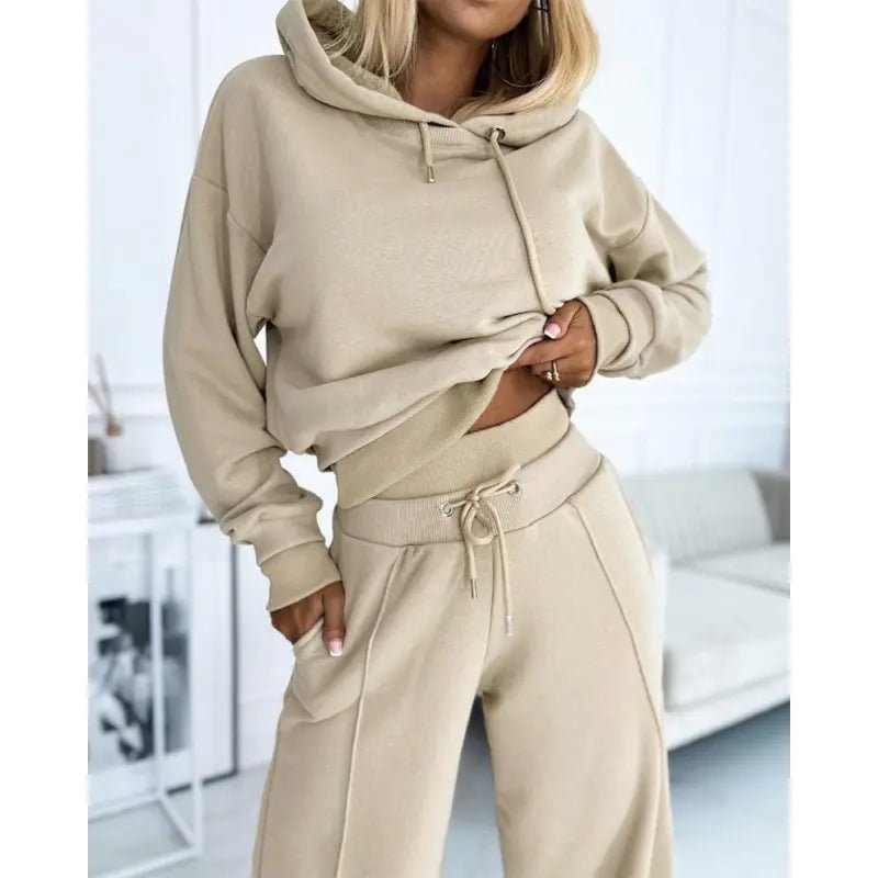2023 Autumn Winter Women's Hoodie Two - Piece Set - Dakdouksson