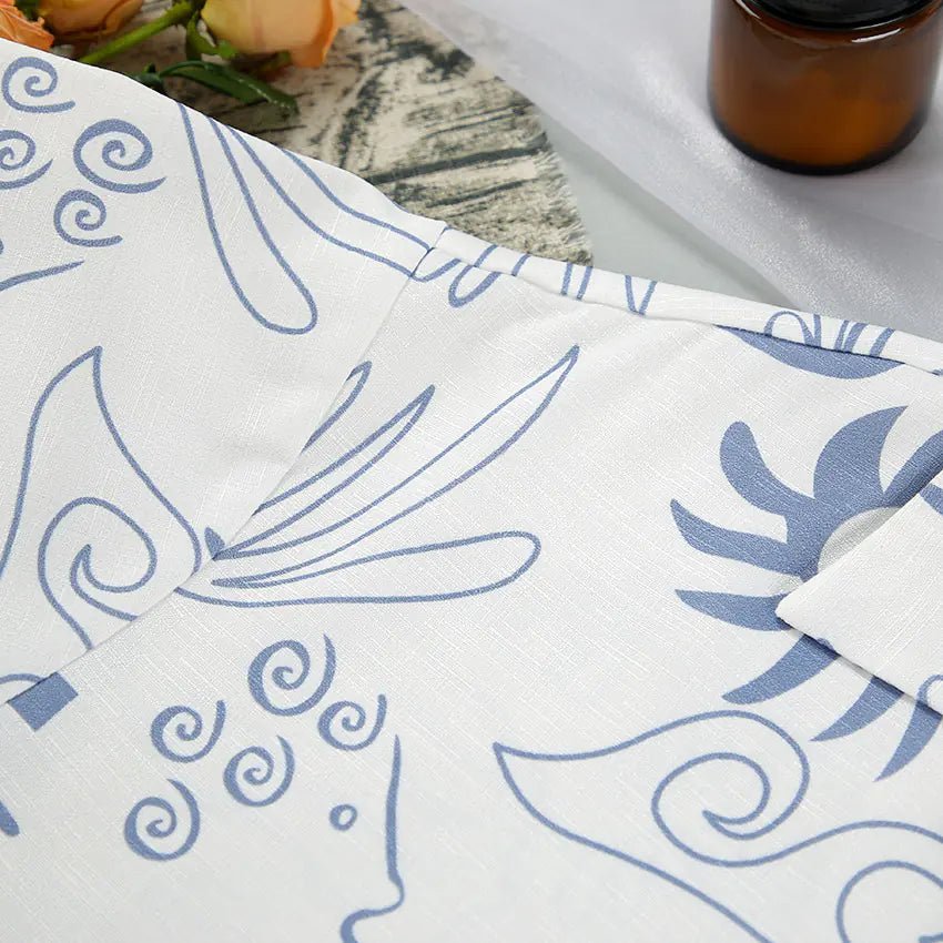 2023 Spring Summer Women's Printed Two - Piece Pajamas Set - Dakdouksson