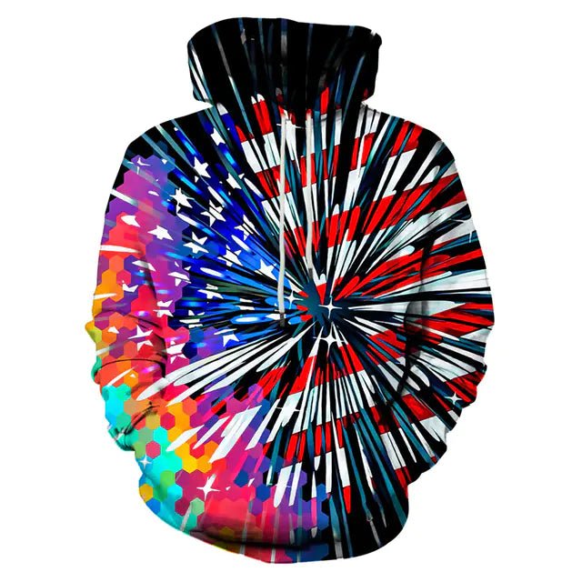 3D Snowflake Hoodie Pullover for Men and Women - Dakdouksson