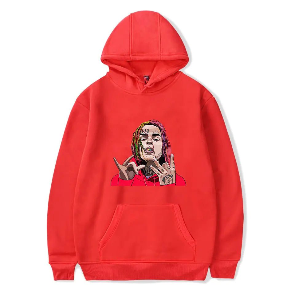 6ix9ine Hoodie - Hip Hop Fashion Sweatshirt - Dakdouksson