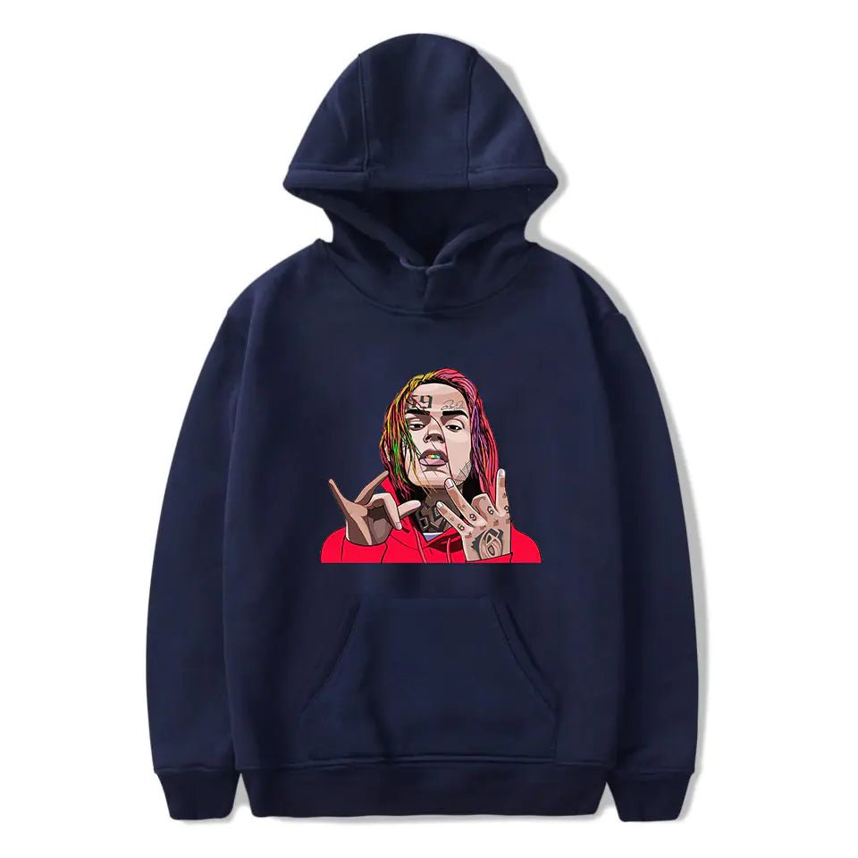 6ix9ine Hoodie - Hip Hop Fashion Sweatshirt - Dakdouksson