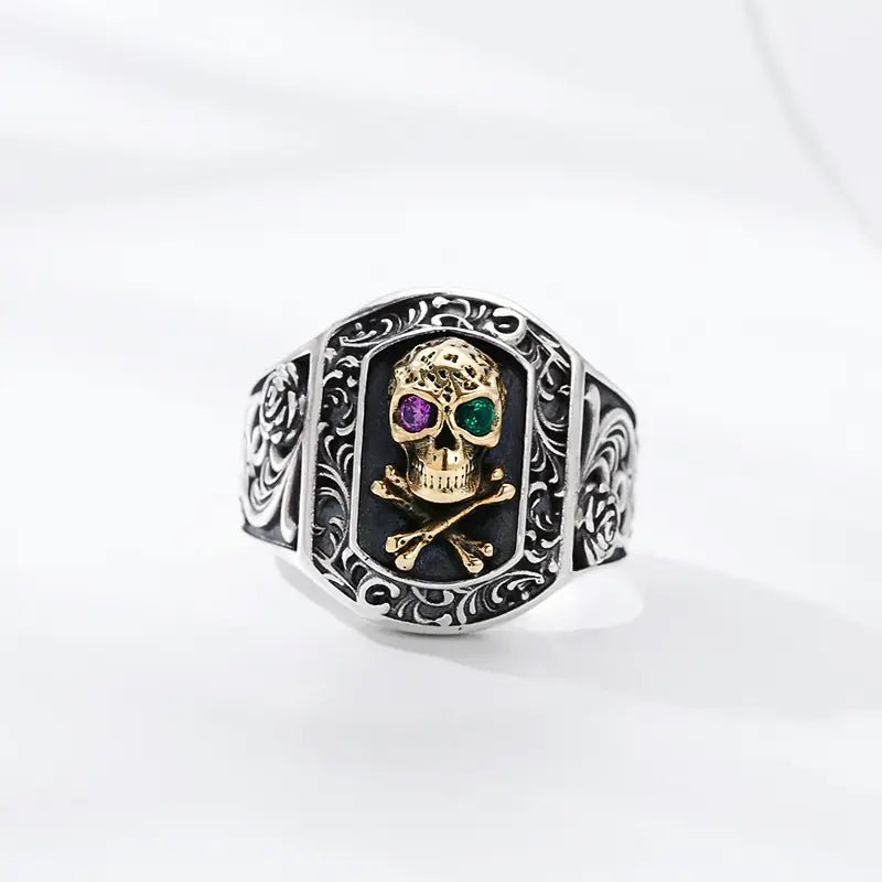 925 Sterling Silver Skull Ring for Him and Her - Dakdouksson