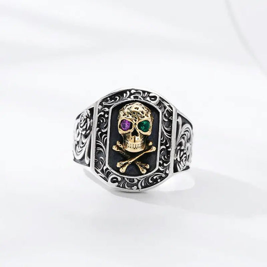925 Sterling Silver Skull Ring for Him and Her - Dakdouksson