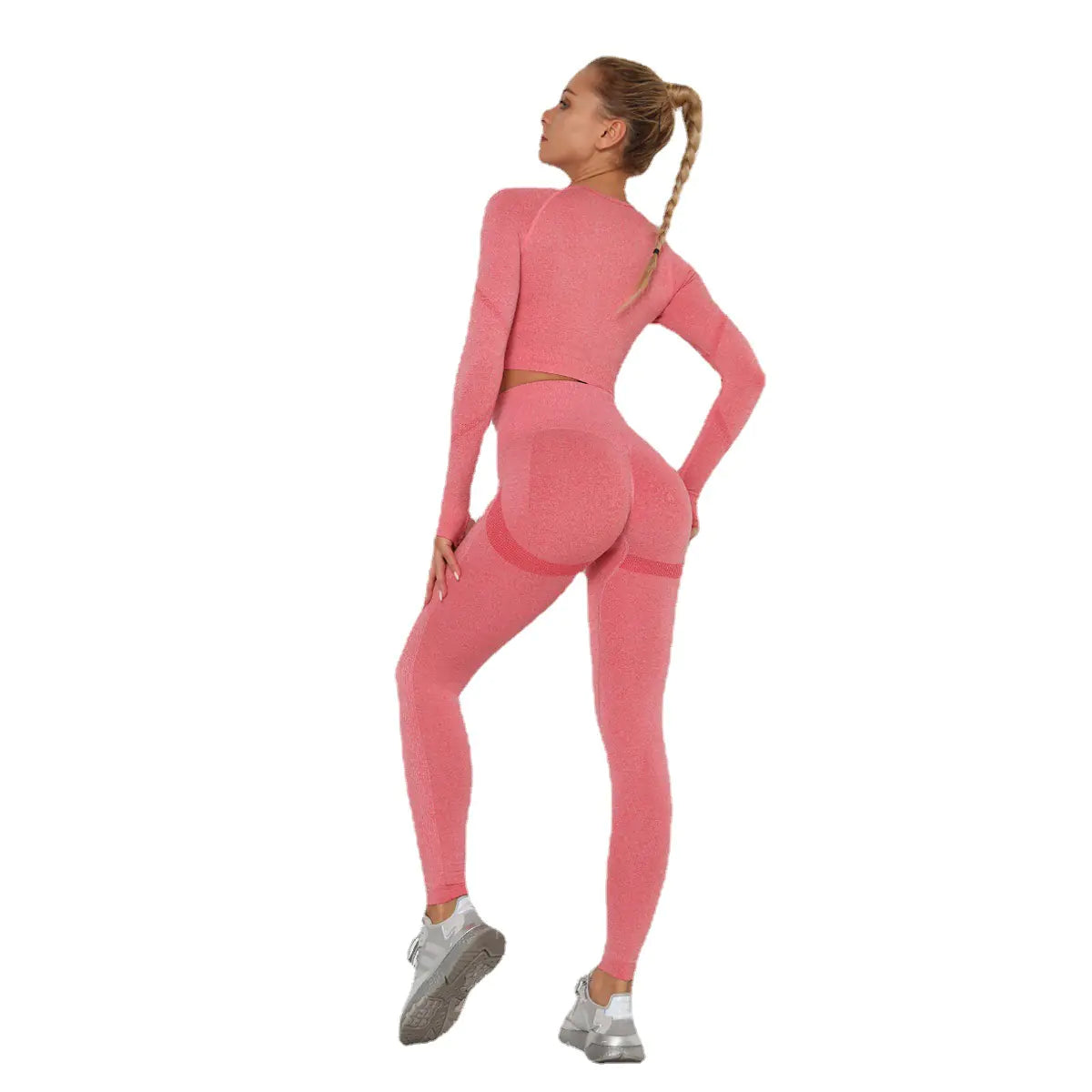 Women's Seamless Yoga Set with Sports Bra and Leggings