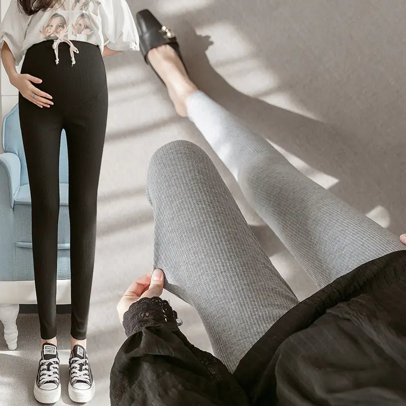 Adjustable Cotton Maternity Leggings for Pregnant Women - Dakdouksson