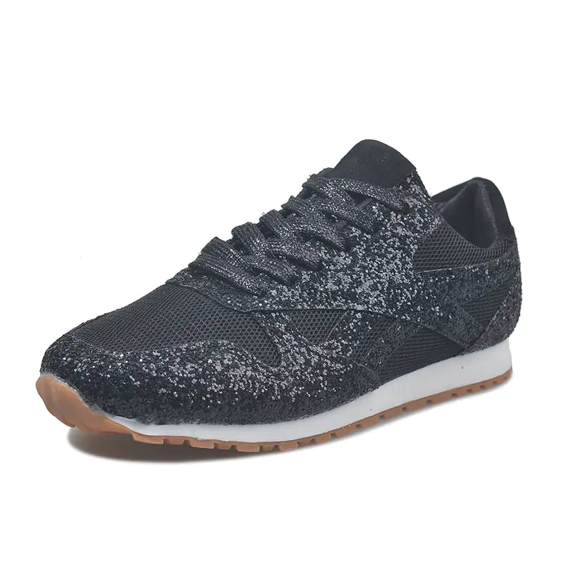 Autumn Sequined Platform Sneakers for Women (Plus Size) - Dakdouksson