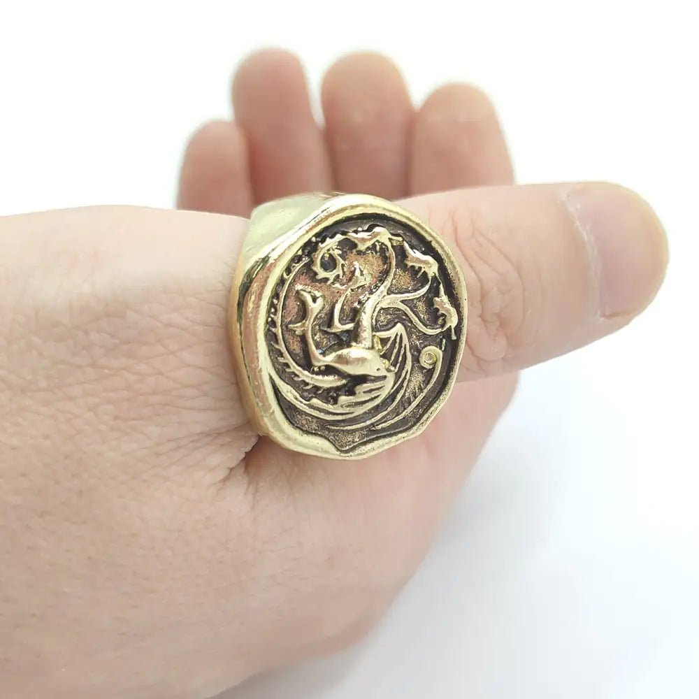 Dragon Family Ring Power Ornament Accessories - Dakdouksson