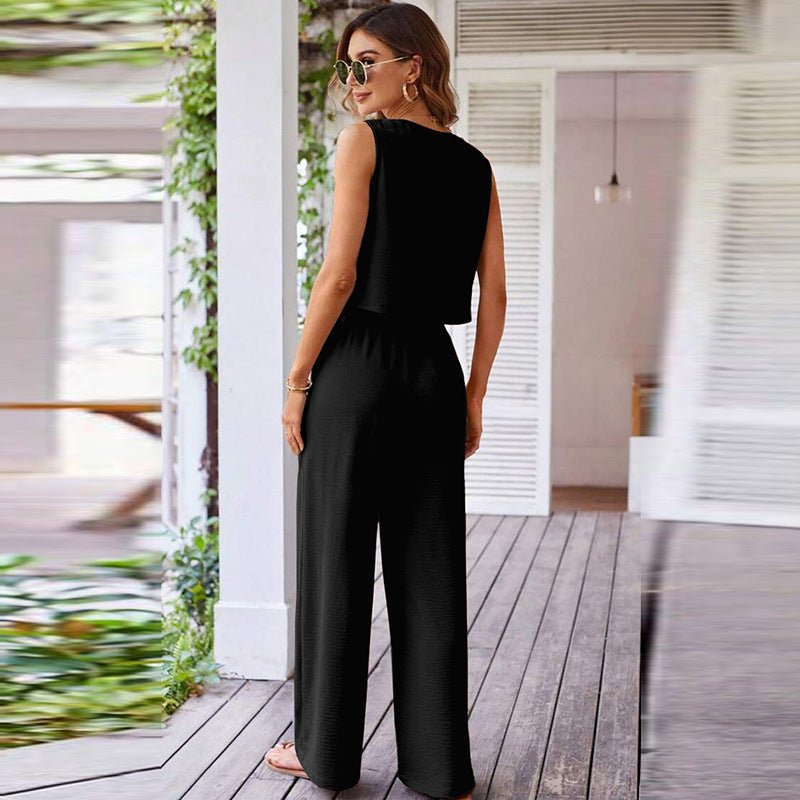 Fashion Suit Female Sleeveless Two - piece Suit - Dakdouksson