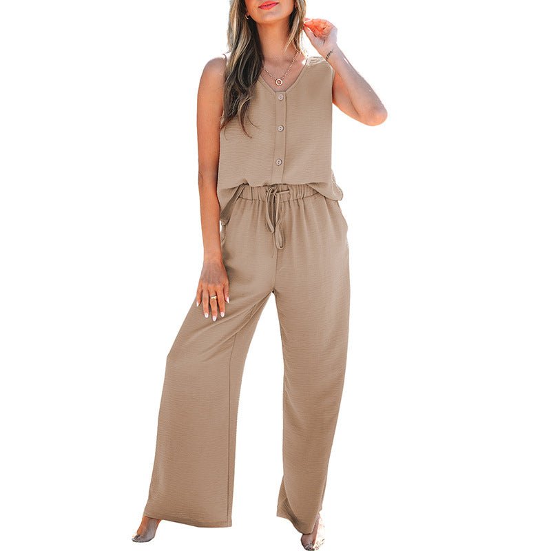 Fashion Suit Female Sleeveless Two - piece Suit - Dakdouksson