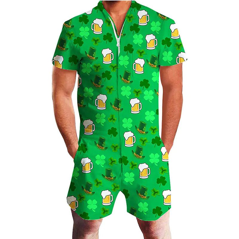 Hawaiian Shirt and Shorts Bodysuit Outfit - Dakdouksson