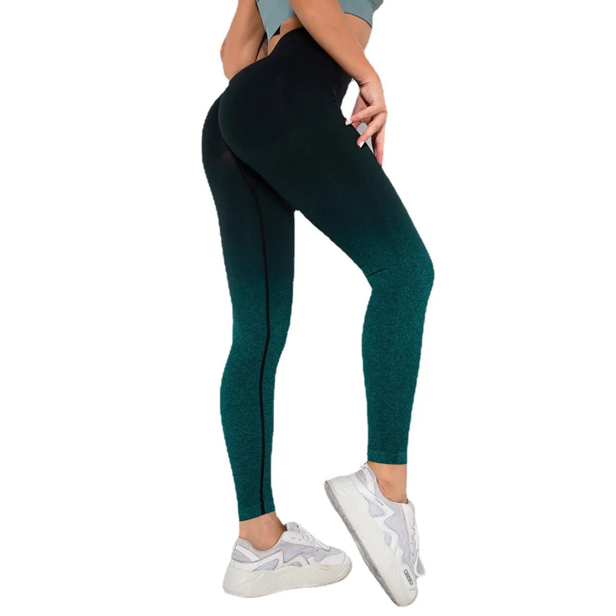 High Waist Gradient Peach Hip - Lifting Yoga Leggings - Dakdouksson