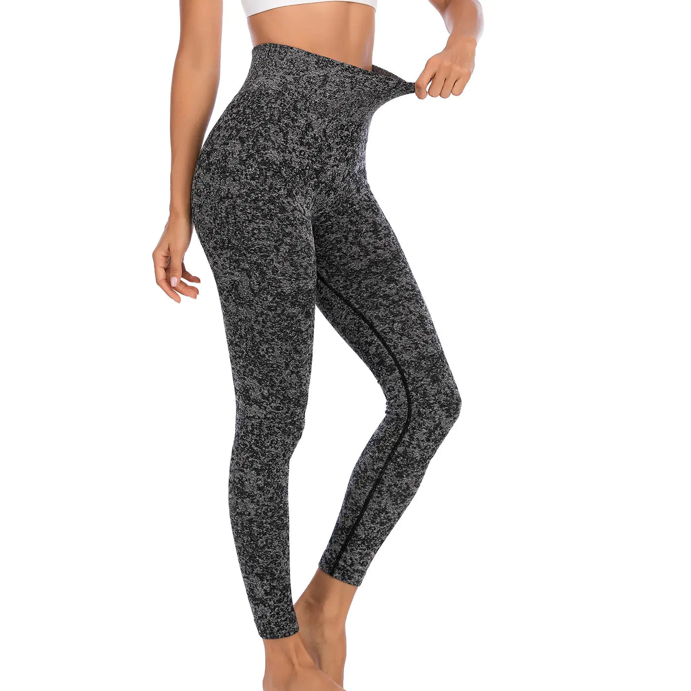 High Waist Honey Peach Yoga Pants for Hip Lifting - Dakdouksson