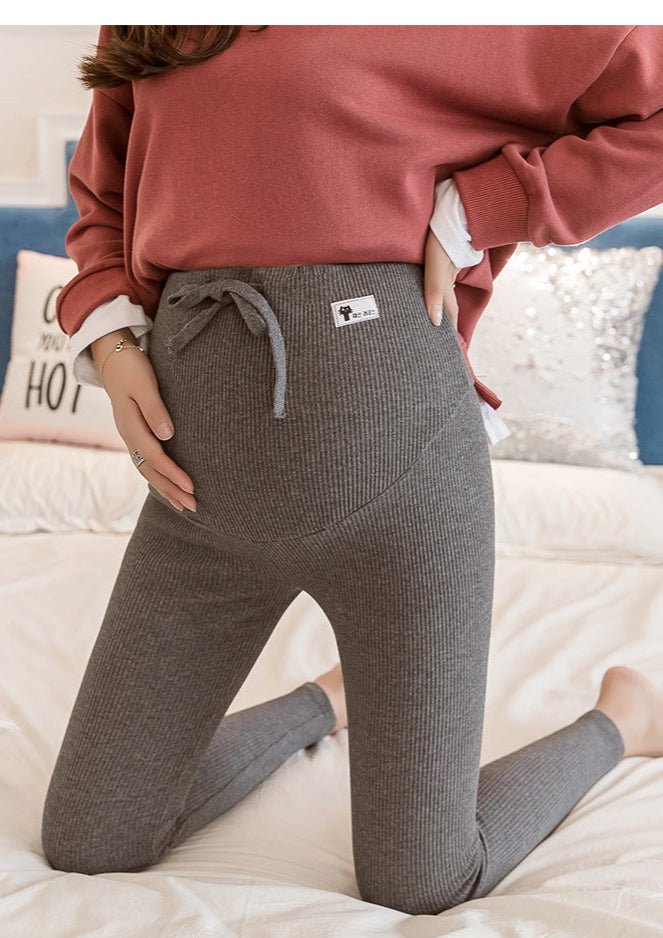 High Waist Striped Leggings for Pregnant Women - Dakdouksson