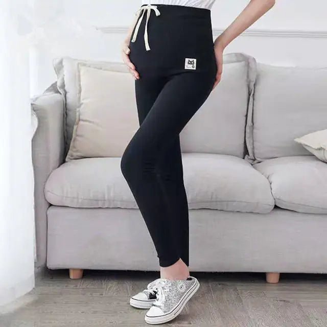 High Waist Striped Leggings for Pregnant Women - Dakdouksson