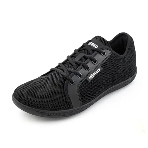 Hitmars Barefoot Shoes Men Women Wide Toe Box Minimalist Trail Running Shoes Zero Drop Sole Barefoot Sneakers Cross - Training Shoes Gym Trainer Black 1 Size 6.5 Women - Dakdouksson