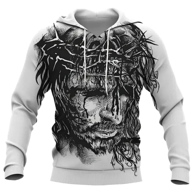 Jesus Amen 3D Hoodie for Men and Women Harajuku Fashion - Dakdouksson