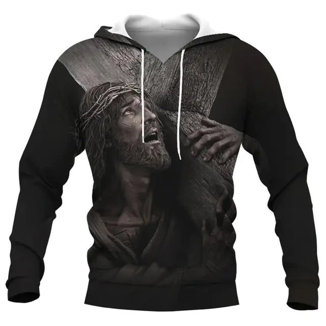 Jesus Amen 3D Hoodie for Men and Women Harajuku Fashion - Dakdouksson