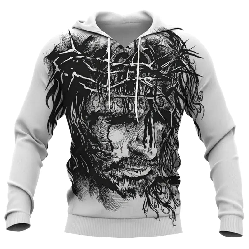 Jesus Amen 3D Hoodie for Men and Women Harajuku Fashion - Dakdouksson