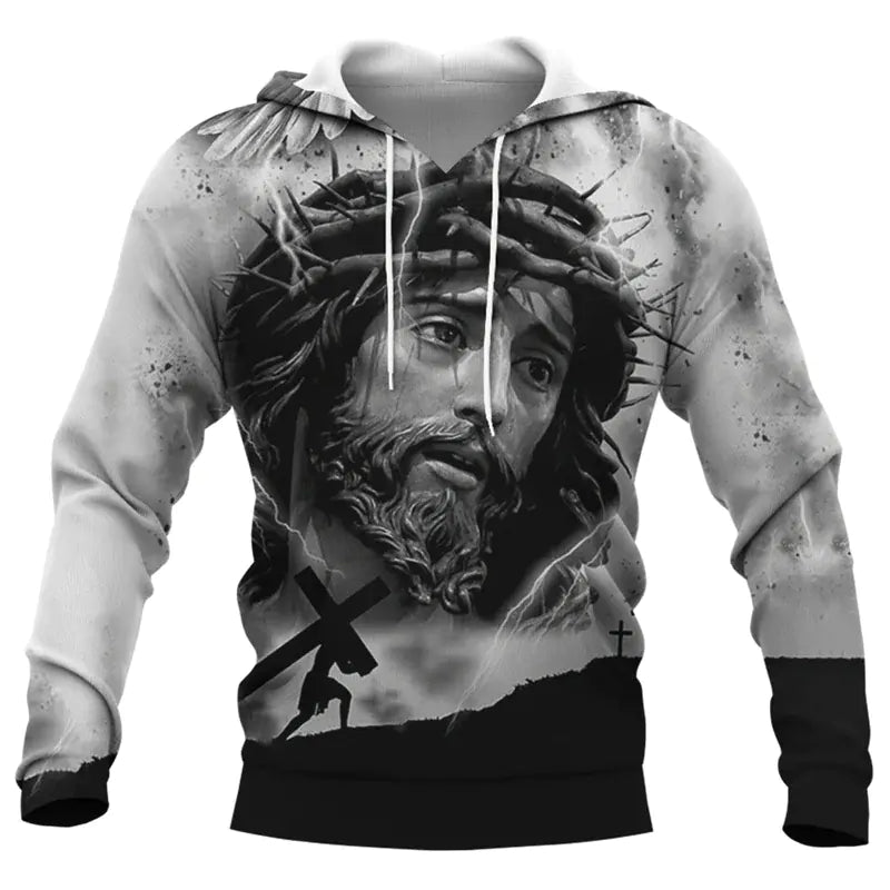 Jesus Amen 3D Hoodie for Men and Women Harajuku Fashion - Dakdouksson