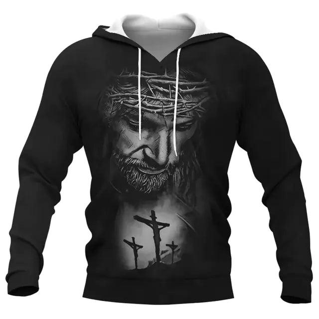 Jesus Amen 3D Hoodie for Men and Women Harajuku Fashion - Dakdouksson