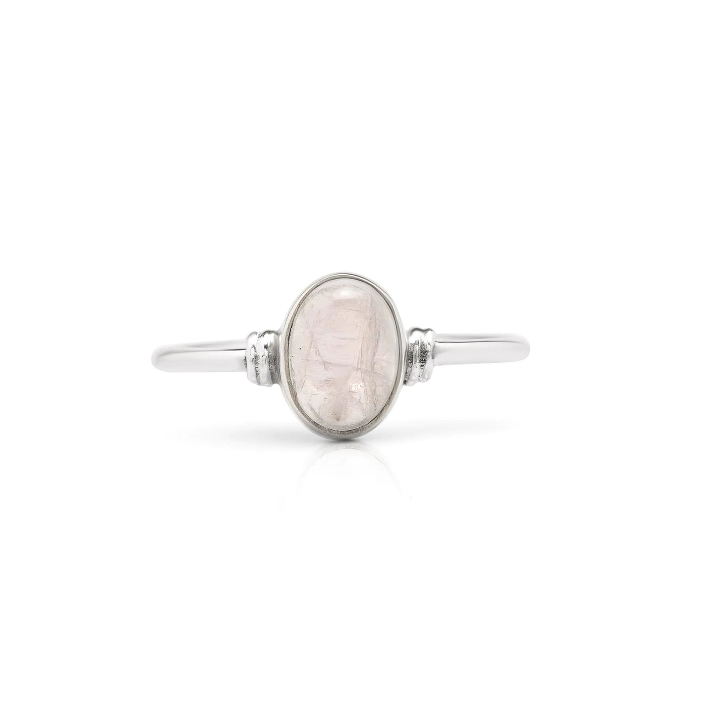 Koral Jewelry Oval Moonstone Delicate Ring 925 Sterling Silver Vintage Boho Chic (8) - Dakdouksson