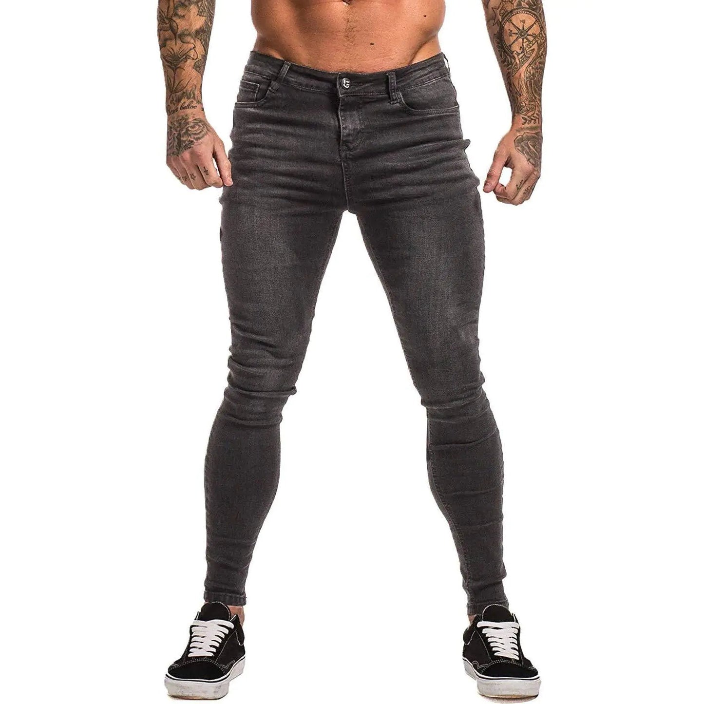 Men's Blue Slim - Fit Stretch Skinny Jeans - Dakdouksson