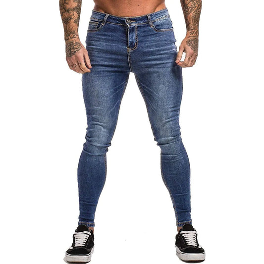 Men's Blue Slim - Fit Stretch Skinny Jeans - Dakdouksson
