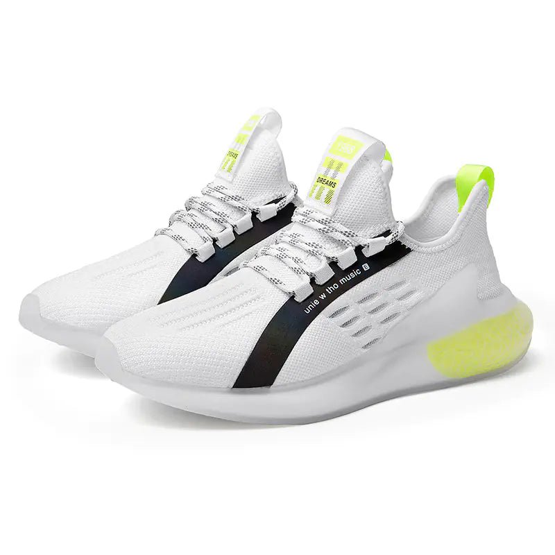 Men's Breathable Flyknit Outdoor Running Sneakers - Dakdouksson