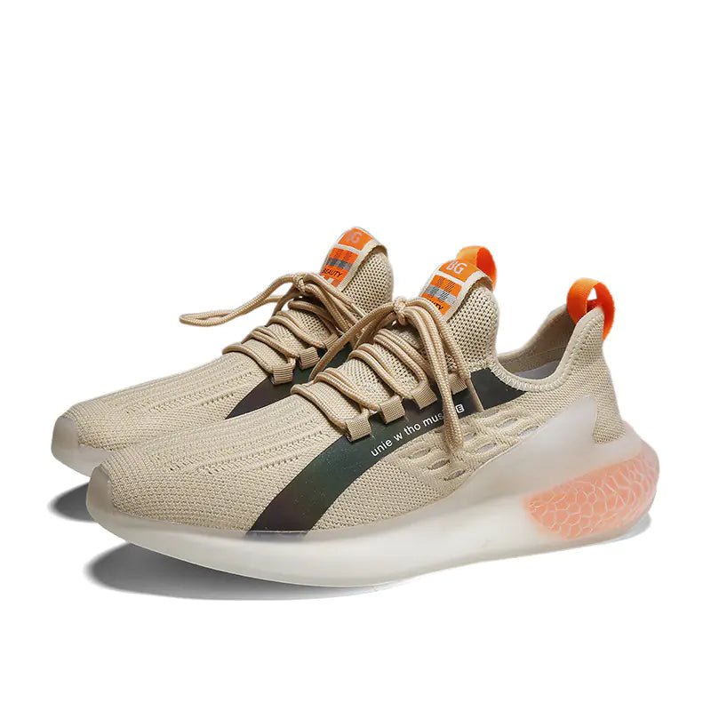 Men's Breathable Flyknit Outdoor Running Sneakers - Dakdouksson