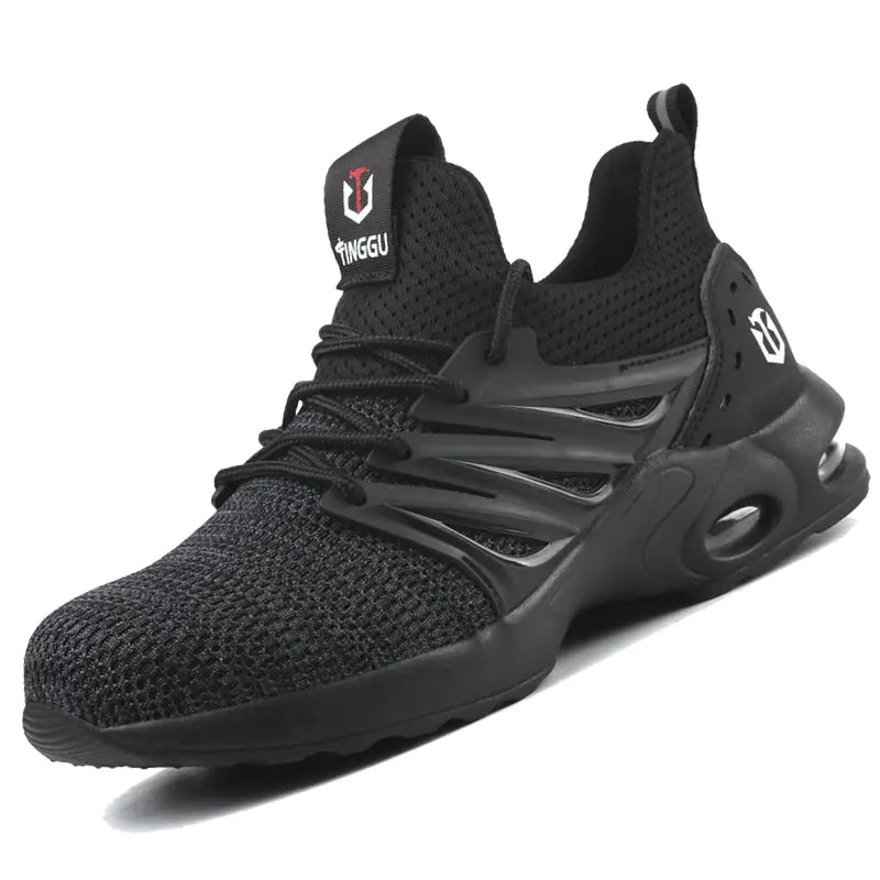 Men's Breathable Flyknit Sports Safety Shoes - Dakdouksson