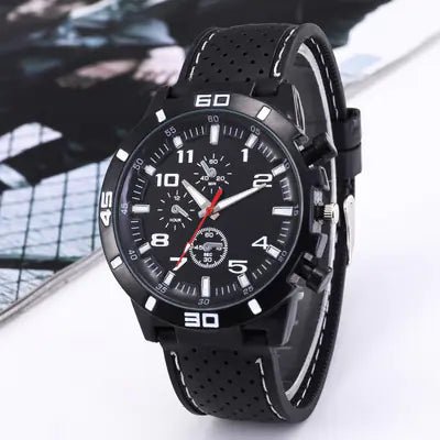 Men's Sports Quartz Watch with Silicone Strap - Dakdouksson