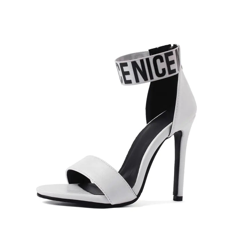 Open - Toe High Heels for Women with Slim Heels - Dakdouksson