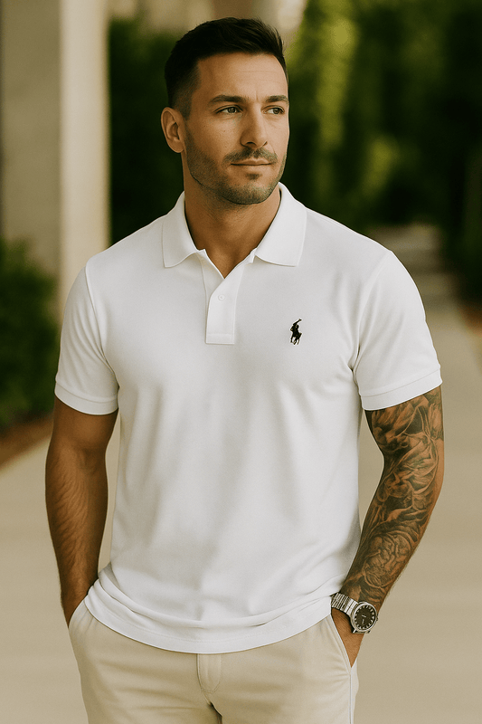 Polo Ralph Lauren Classic Fit Mesh Polo White MD - Dakdouksson