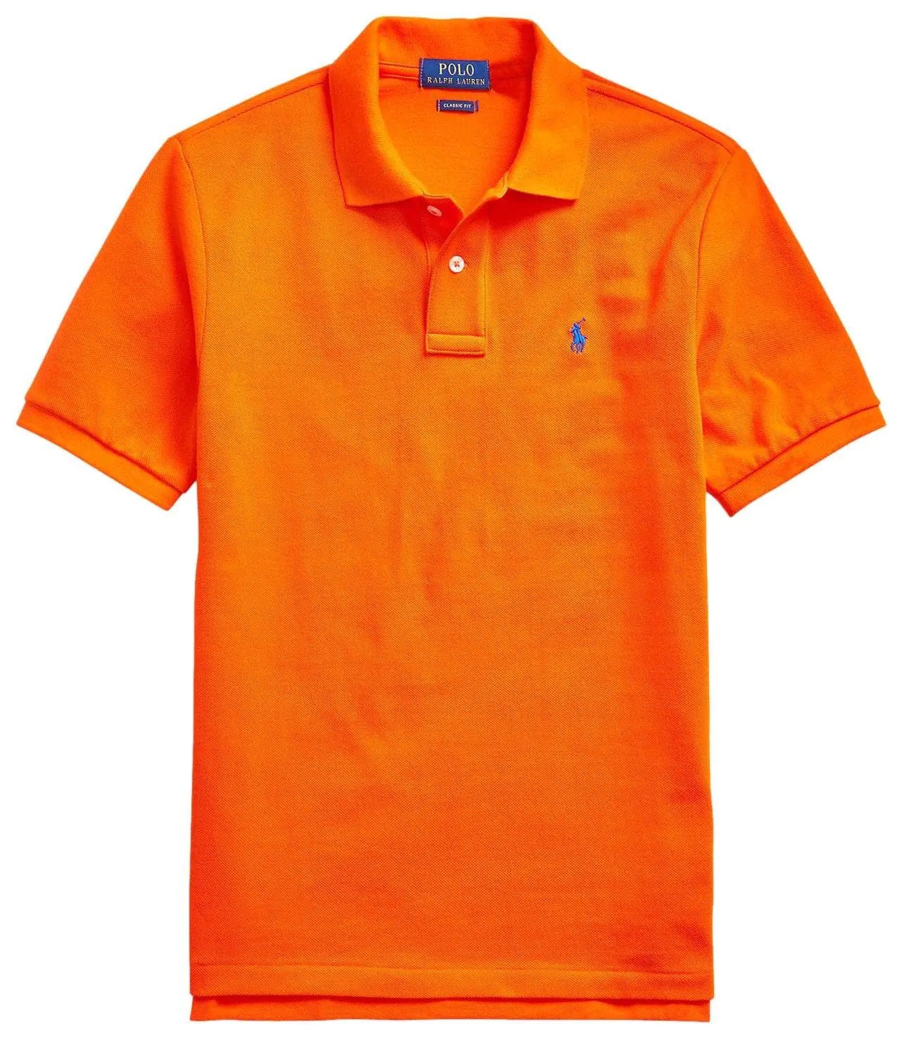 Ralph Lauren Polo Boys Classic Cotton Mesh Polo Shirt (SalingOrange L) - Dakdouksson