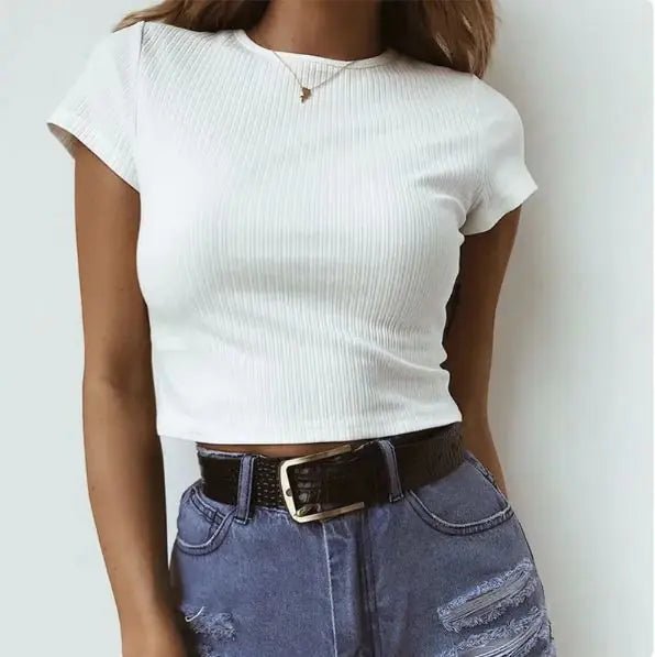 Round Neck Short Base T-Shirt - Short Sleeve - Dakdouksson