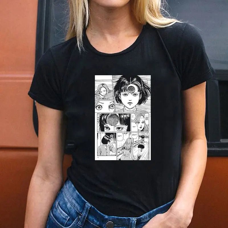 Round Neck T-Shirt for Couples - Fashionable Short Sleeve - Dakdouksson