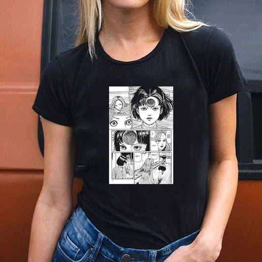 Round Neck T-Shirt for Couples - Fashionable Short Sleeve - Dakdouksson