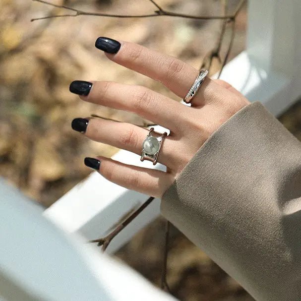 S925 Sterling Silver Ring with Diamond Zircon - Dakdouksson