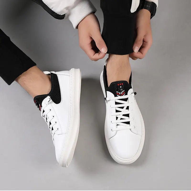 Spring 2020 Men's Trendy Casual White Sneakers - Dakdouksson