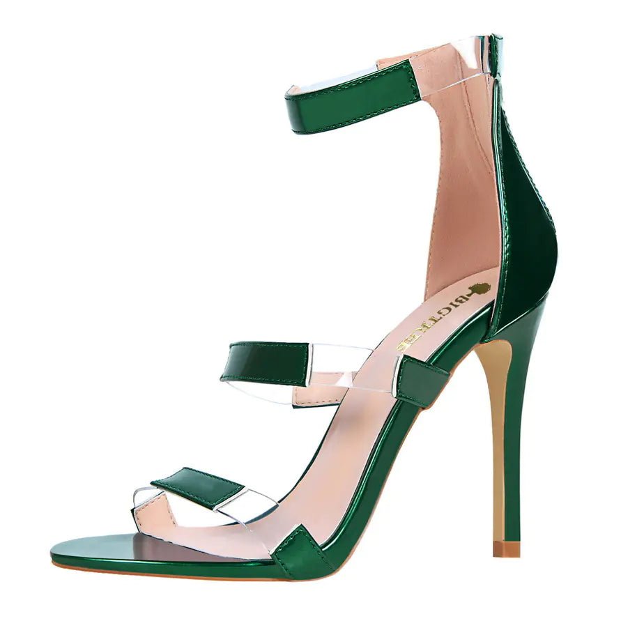 Strap Sandals, Slimming High Heels with Thin Heels - Dakdouksson