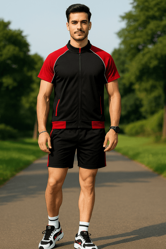 Trendy Men's Casual Sports Suit Short Set - Dakdouksson