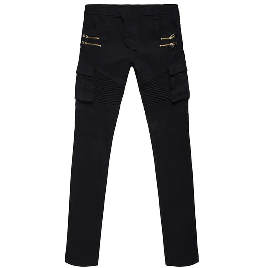 Trendy Pleated Stretch Skinny Denim Pants - Dakdouksson