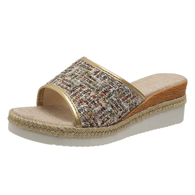 Wedge Slippers - Lightweight Colorful Platform Sandals - Dakdouksson