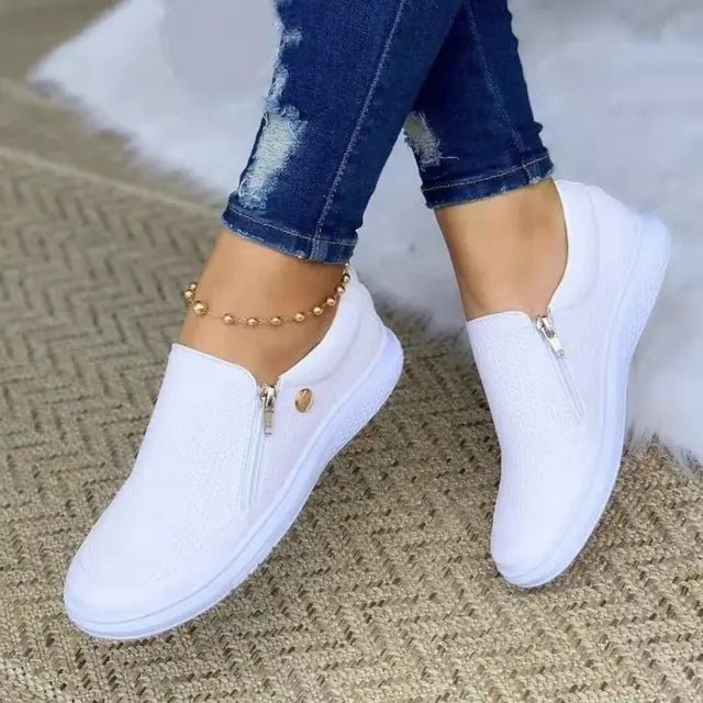 White Sneakers for Women - Dakdouksson