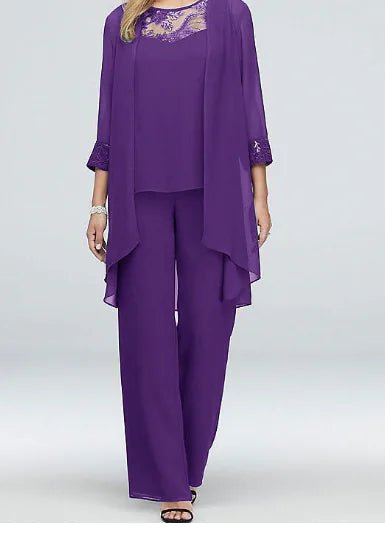 WOLFF Stylish 3 - Piece Plus Size Lace Outfit Set - Dakdouksson