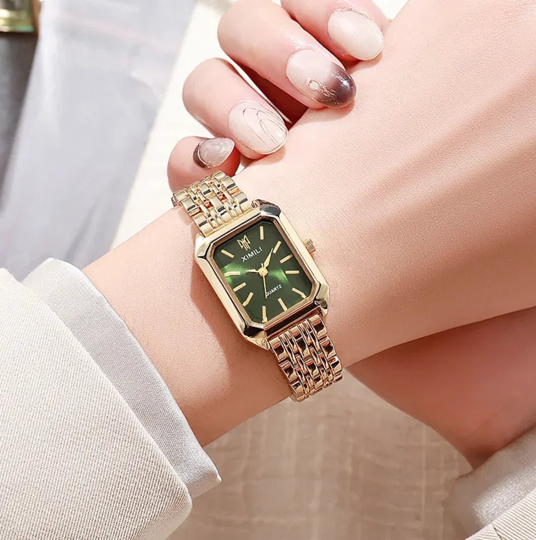 Women's Square Steel Strap Watch - Dakdouksson