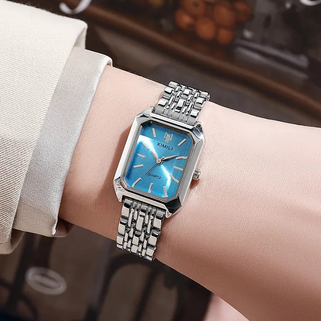 Women's Square Steel Strap Watch - Dakdouksson
