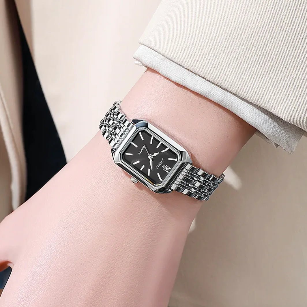 Women's Square Steel Strap Watch - Dakdouksson