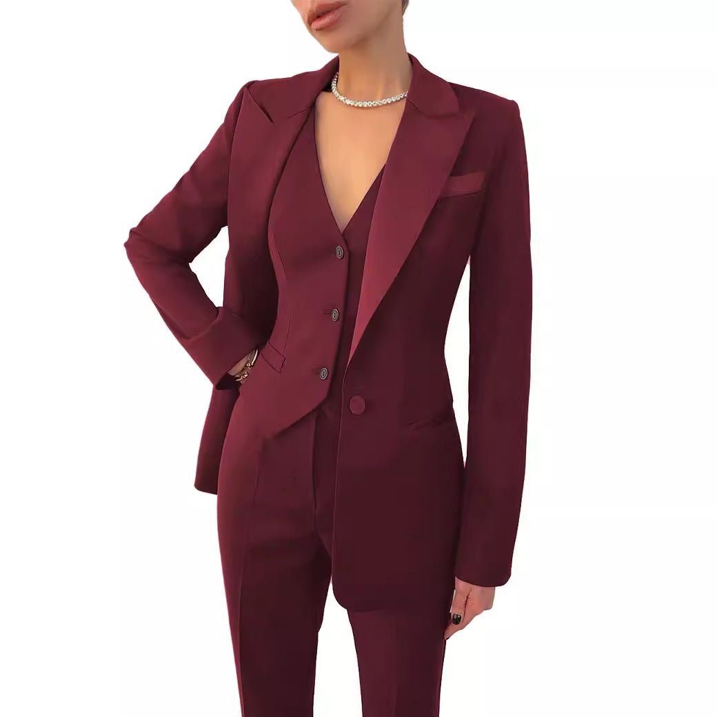 Women's Three - piece Suit Business Professional Leisure - Dakdouksson