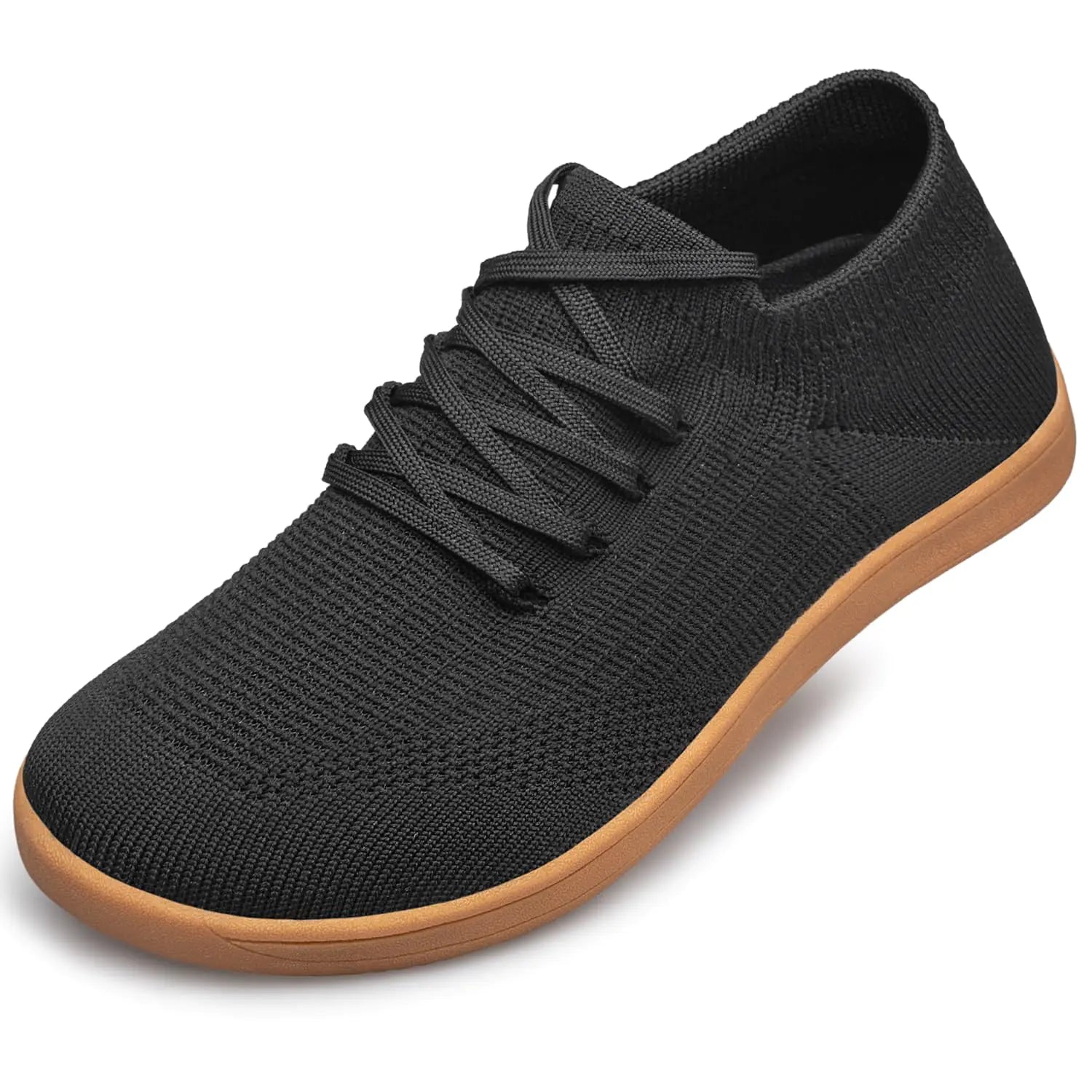 Womens Walking Shoes Wide Toe Barefoot Shoes Minimalist Zero Drop Sole Trail Running Breathable Fashion Sneakers Black Size 5.5 - Dakdouksson